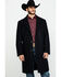 Image #1 - Cripple Creek Men's Black Wool Melton Overcoat , , hi-res