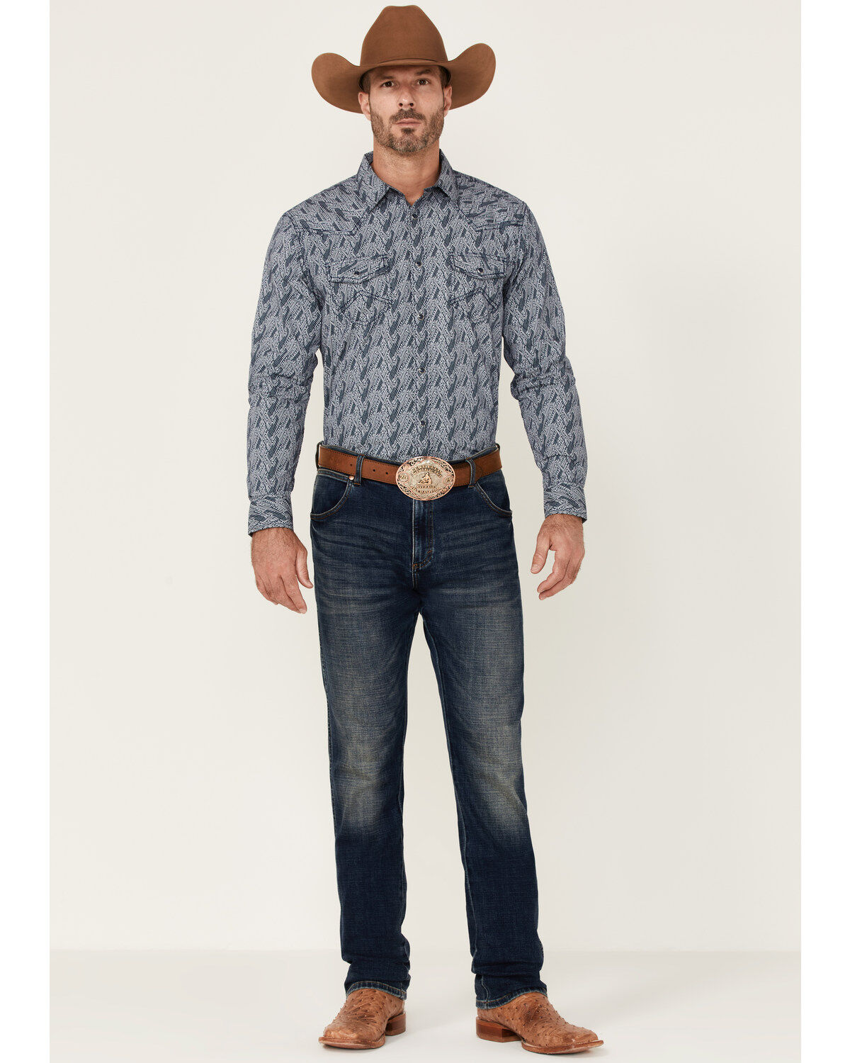 Image #2 - Cody James Men's Pacific Southwestern Print Long Sleeve Snap Western Shirt, , hi-res
