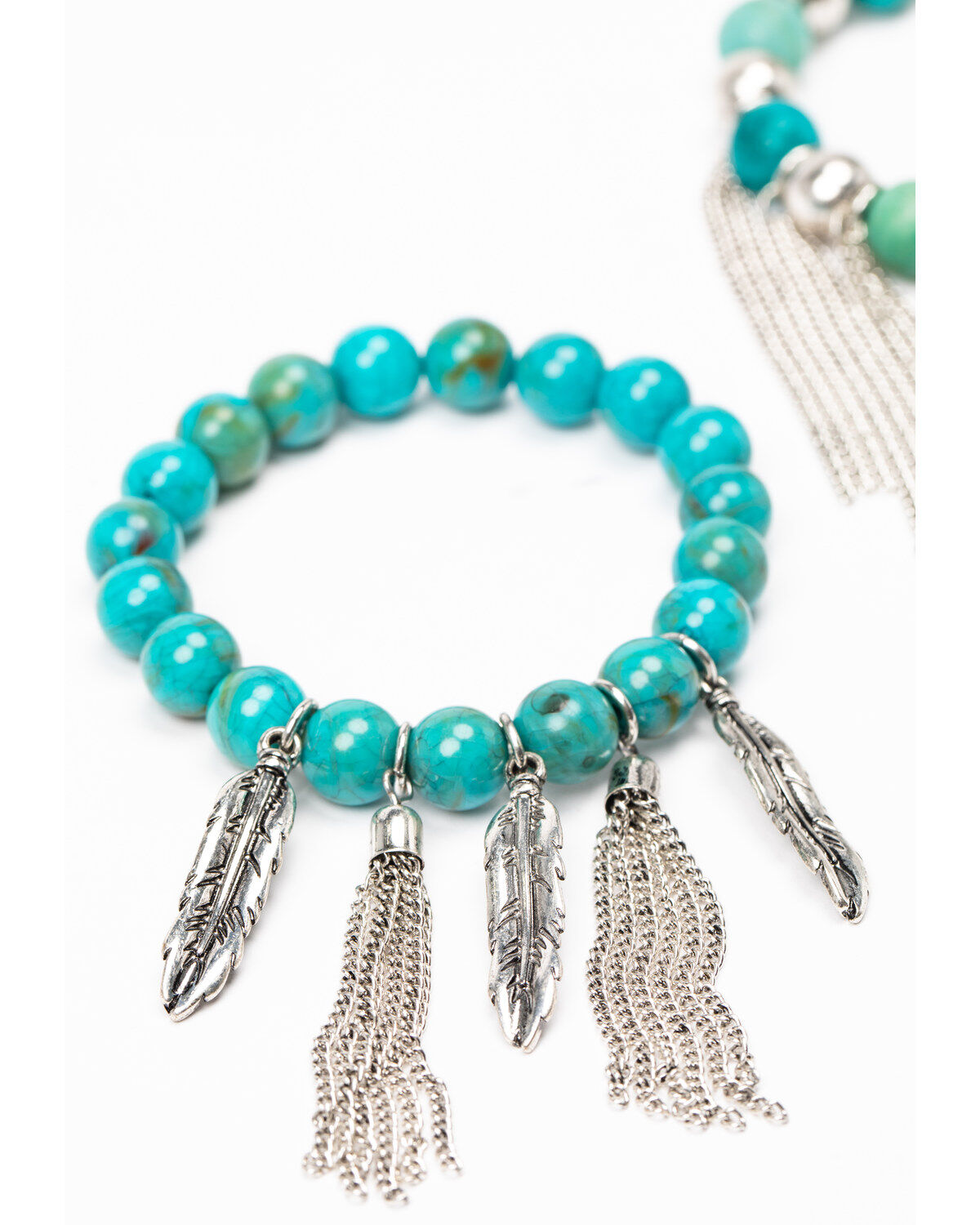 Image #2 - Idyllwind Women's Callin' It Off Fringe Bracelet Set, Turquoise, hi-res
