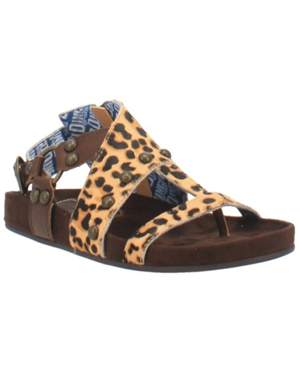 Image #1 - Dingo Women's Sage Brush Leopard Print Boho Sandals, Leopard, hi-res