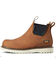 Ariat Women's Rebar Wedge Chelsea H20 Pull On Work Boots - Composite Toe , Brown, hi-res