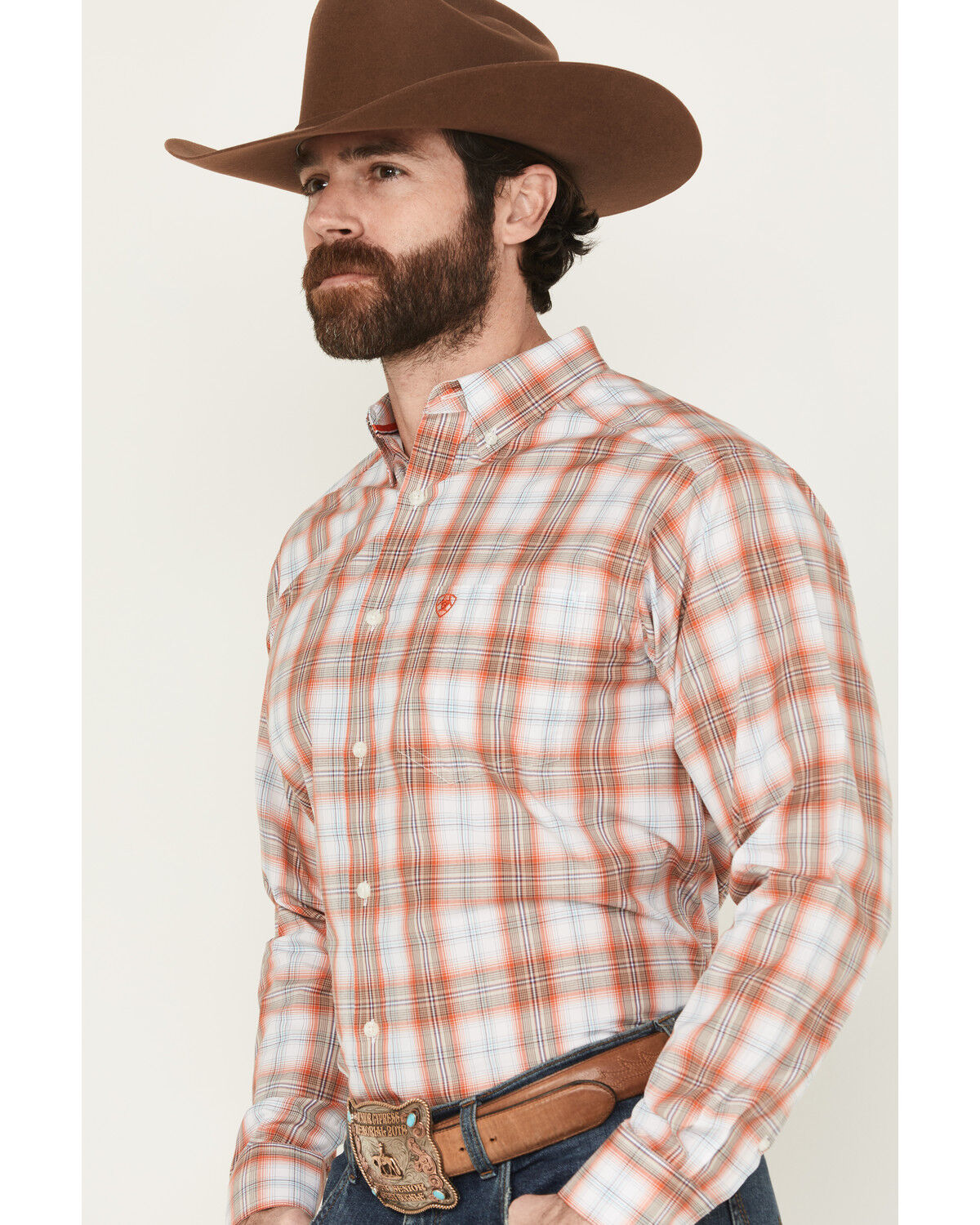 Ariat Men´s Wallis Pro Series Plaid Print Long Sleeve Button-Down Stretch WesternShirt teamlce.in - Image 3