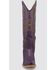 Image #3 - Black Star Women's Isabel Tall Western Boots - Snip Toe, Purple, hi-res