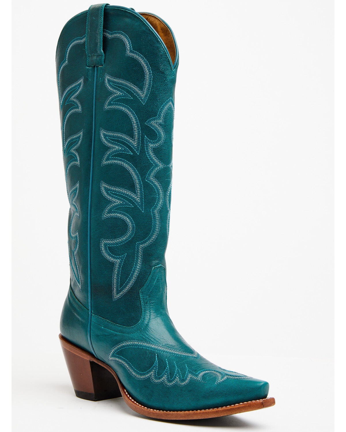 Image #1 - Shyanne Women's High Desert Tall Western Boots - Snip Toe, Teal, hi-res