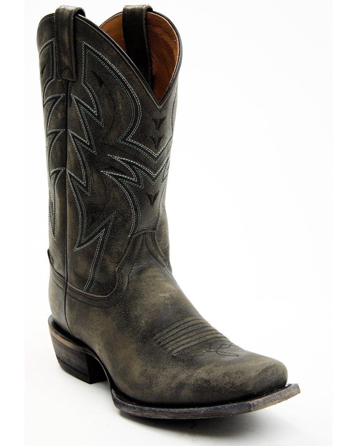 Moonshine Spirit Men's Kelsey Western Boots - Broad Square Toe, Black, hi-res