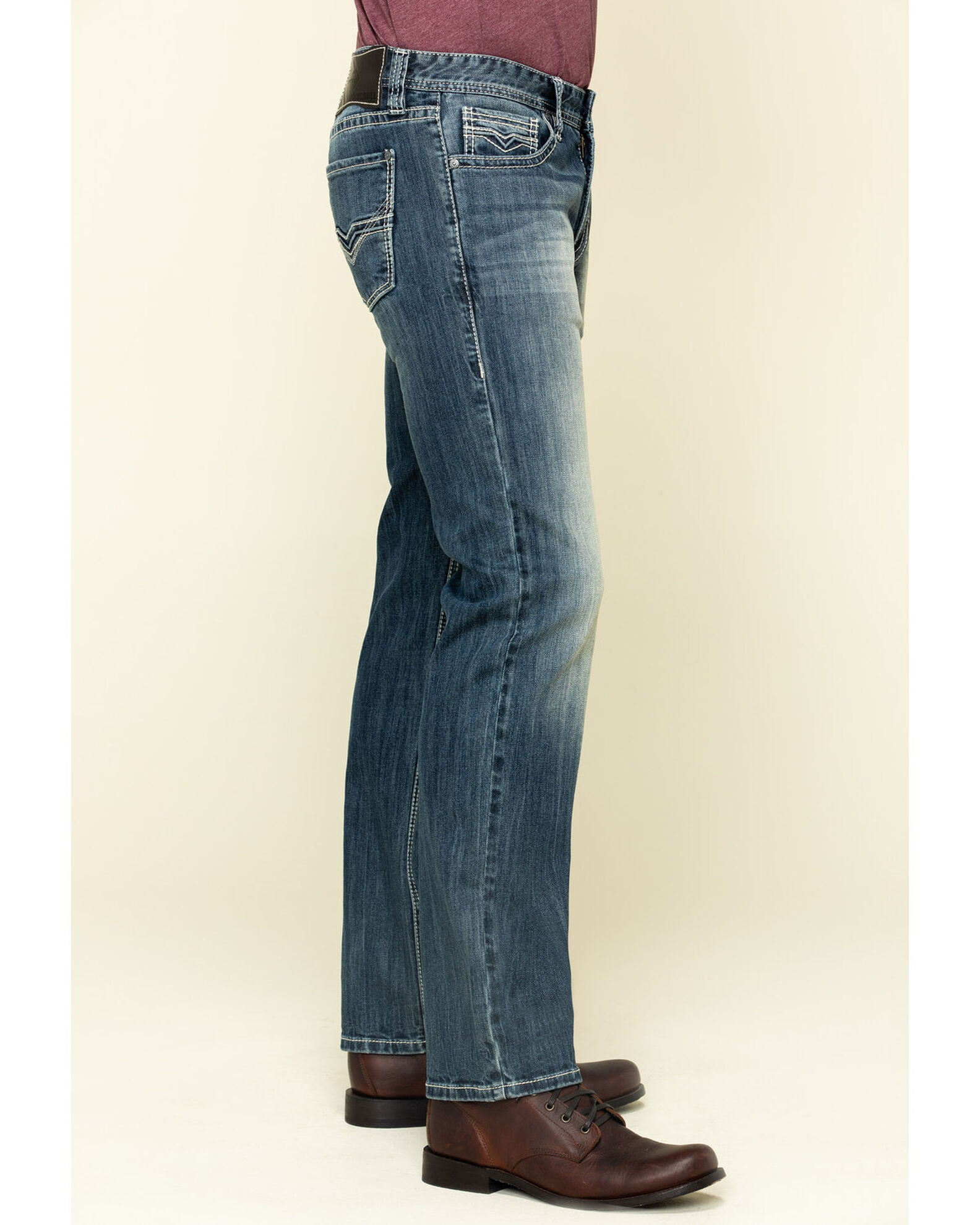 Rock & Roll Denim Men's Revolver Stretch Slim Straight Jeans