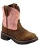Image #1 - Justin Girls' Gypsy Light Up Cross Embroidered Western Boots, , hi-res