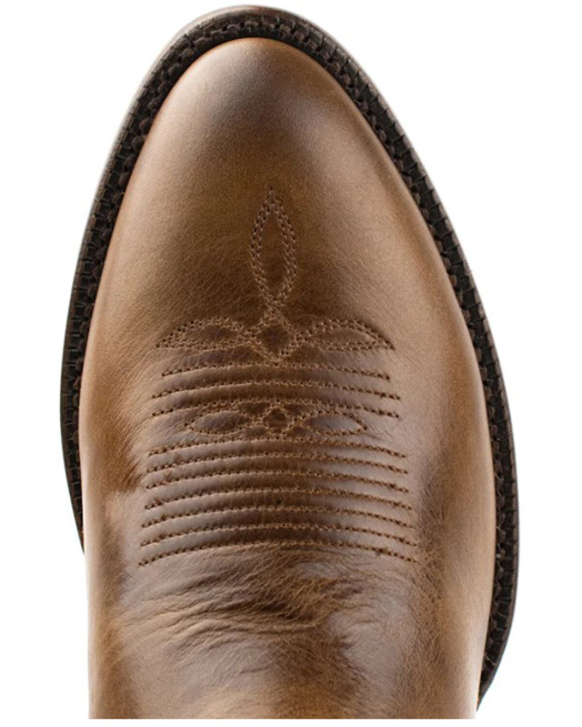 Image #6 - El Dorado Men's Embroidered Design Western Boots - Round Toe, Chocolate, hi-res