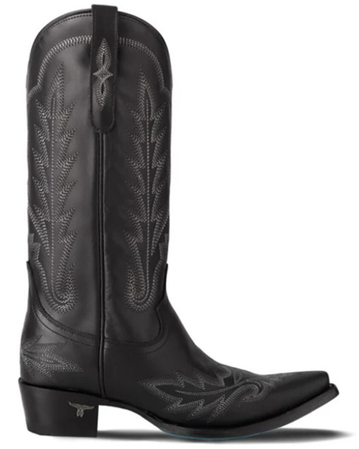 Image #2 - Lane Women's Lexington Western Boots - Snip Toe, Jet Black, hi-res