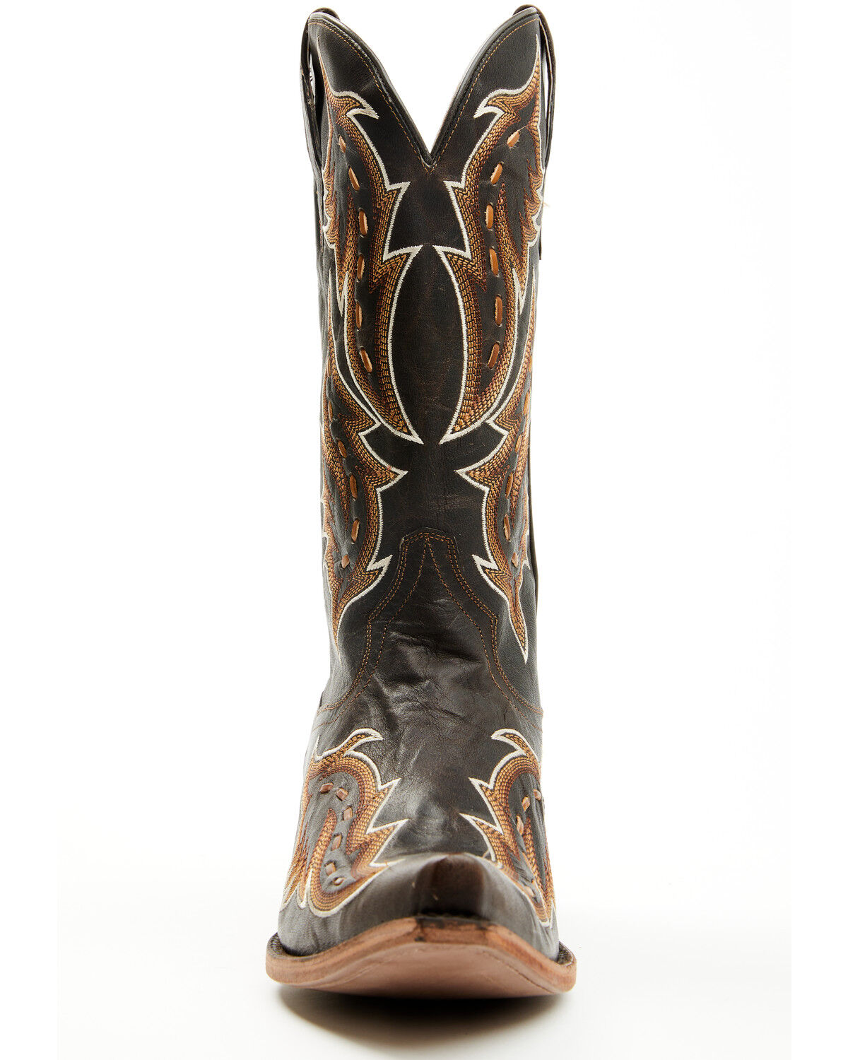 Image #4 - Dan Post Men's Racer Tall Western Boots - Snip Toe, Black, hi-res