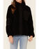 Image #3 - Very J Women's Sherpa Lined Corduroy Zip-Front Jacket, Black, hi-res
