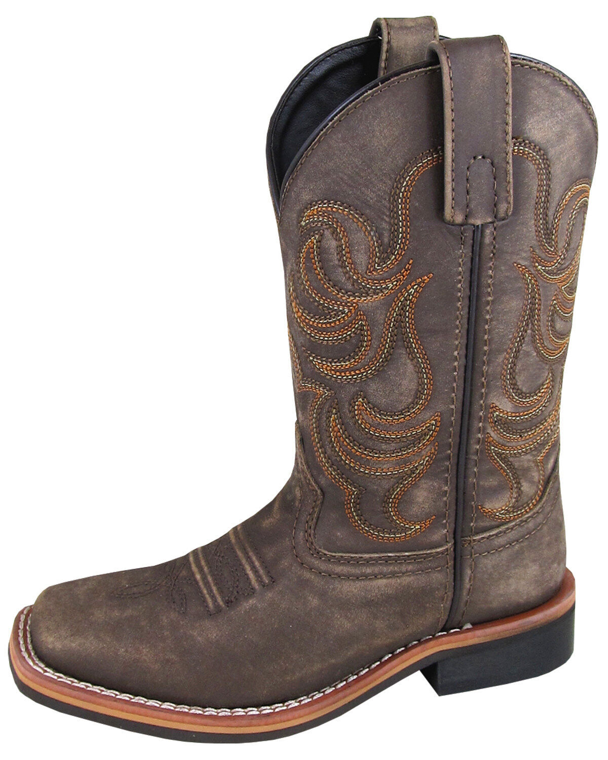 Image #1 - Smoky Mountain Boys' Leroy Western Boots - Broad Square Toe, , hi-res