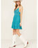 Image #2 - Shyanne Women's Lace Bustier Mini Dress, Medium Blue, hi-res