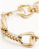 Image #4 - Lainey Wilson Women's Horse Bit Chain Link Bracelet, Gold, hi-res