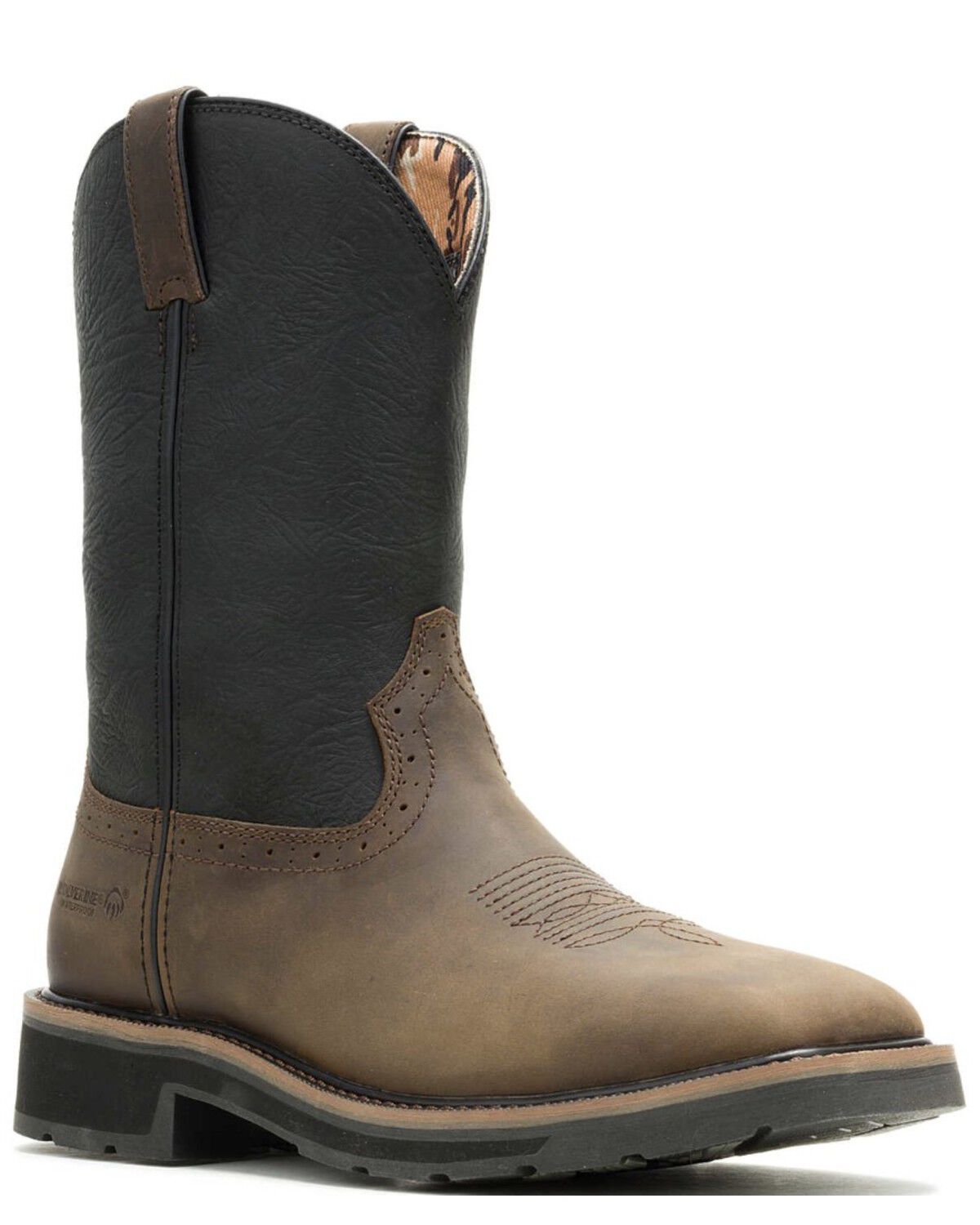 Image #1 - Wolverine X Jordan Davis Men's Rancher Waterproof Wellington Work Boots - Steel Toe, Taupe, hi-res