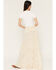 Image #3 - Wild Moss Women's Floral Print High-Low Midi Skirt, Cream, hi-res