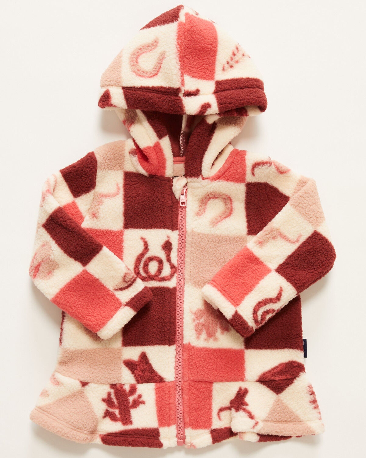 Wrangler Toddler Girls' Conversational Sherpa Jacket, Pink, hi-res