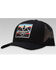 RopeSmart Men's Black Solo Serape Steerhead Diamond Patch Mesh-Back Ball Cap , Black, hi-res
