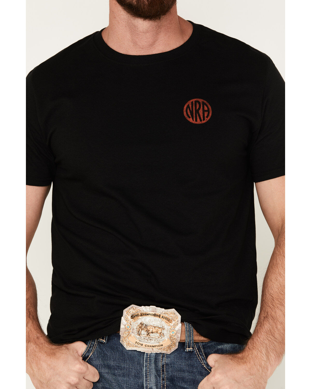 Image #4 - NRA Men's Freedom Eagle Short Sleeve Graphic T-Shirt, Black, hi-res