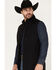 Image #2 - RANK 45® Men's Mexico Chute Gate Softshell Vest, Black, hi-res