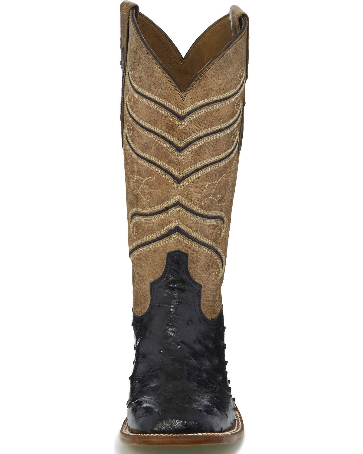 Image #3 - Tony Lama Men's Black Hermoso Full Quill Ostrich Cowboy Boots - Square Toe, , hi-res