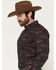 Image #2 - RANK 45&reg; Men's Stormy Sea Southwestern Print Long Sleeve Button-Down Stretch Western Shirt, Navy, hi-res