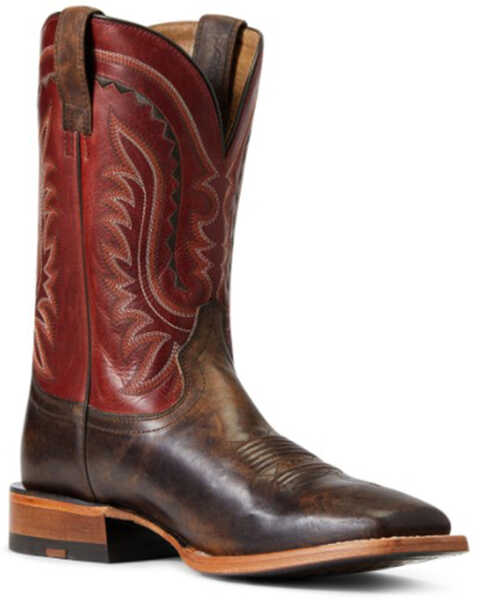 Ariat Men's Parada Tek Leather Western Boot - Broad Square Toe , Brown, hi-res