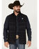 Cinch Men's Southwestern Softshell Vest, Black, hi-res