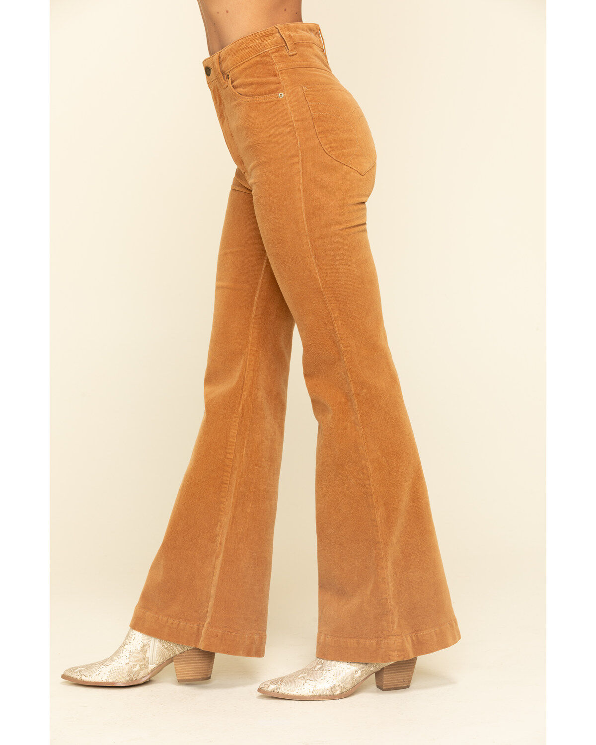 Tan flare pants clearance