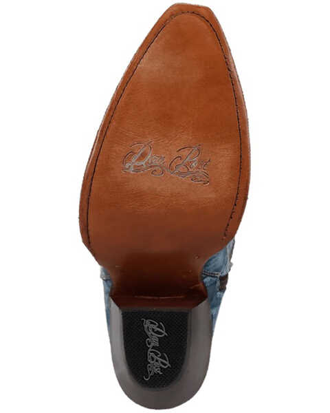 Image #7 - Dan Post Women's Moxie Tall Western Boots - Snip Toe , Blue, hi-res
