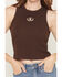 Image #3 - Originality Women's Horseshoe Embroidered Sleeveless Tank Top, Black, hi-res