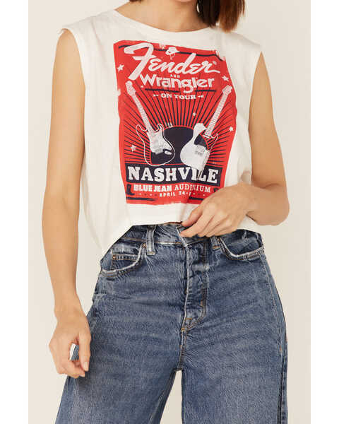 Image #3 - Wrangler x Fender Women's Nashville Tour Graphic Tank Top, , hi-res