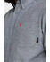 Image #3 - Ariat Men's FR Solid Durastretch Long Sleeve Work Shirt, Navy, hi-res