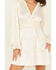 Image #3 - Shyanne Women's Ruffle Satin Mini Dress, Cream, hi-res