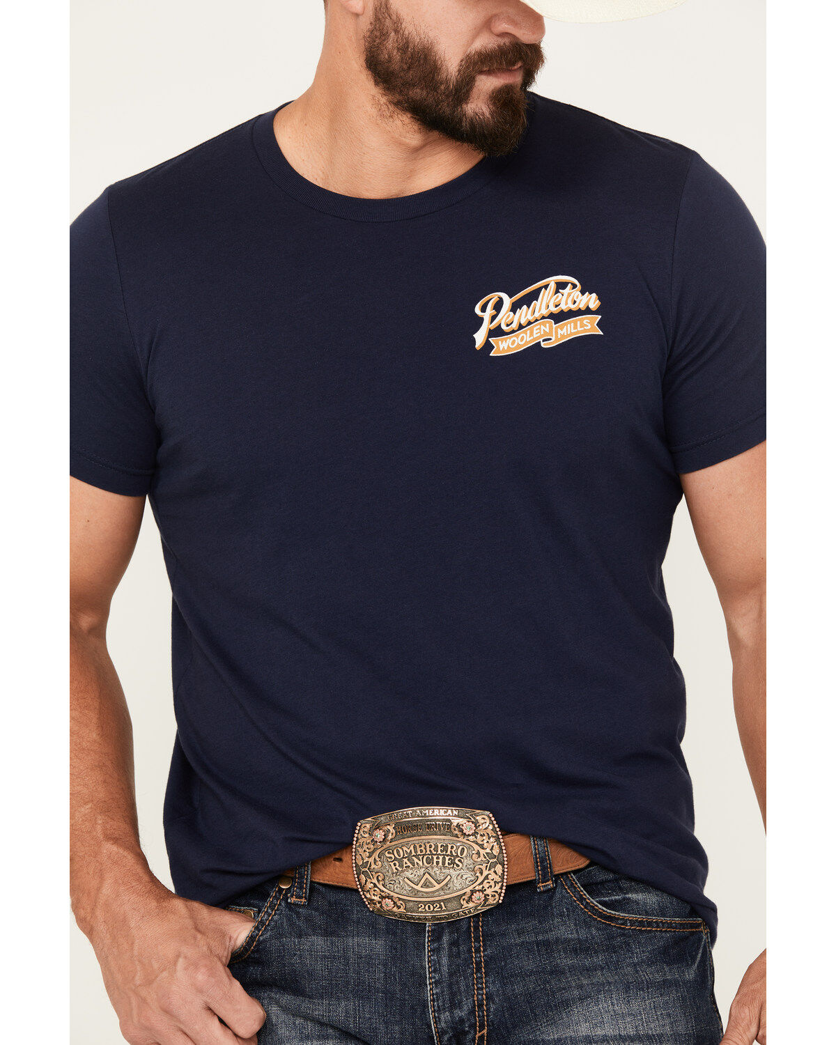 Image #3 - Pendleton Men's Ribbon Logo Short Sleeve Graphic T-Shirt, , hi-res