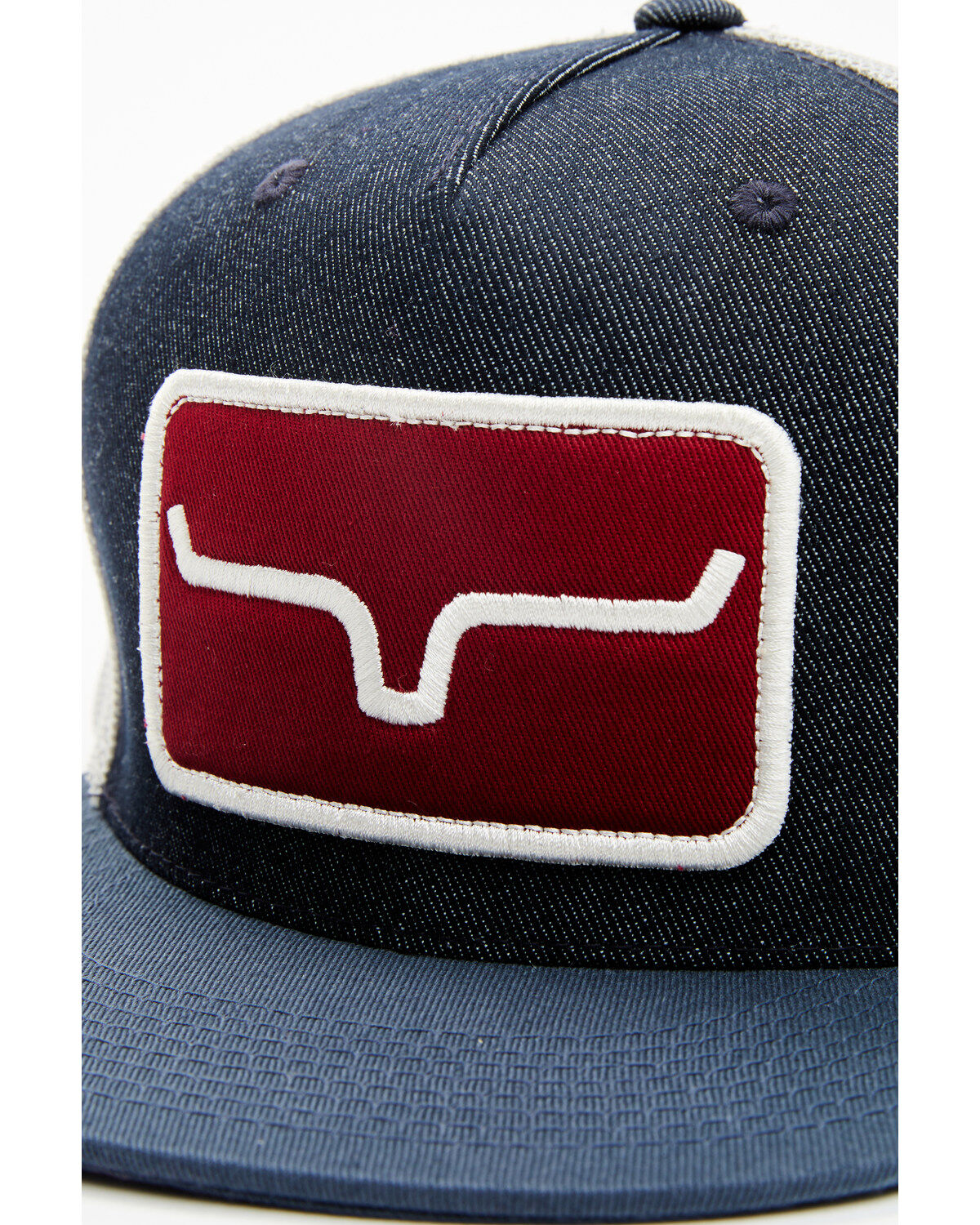 Image #2 - Kimes Ranch Men's Denim Banner Ventilated Cap, Indigo, hi-res