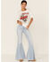 Image #4 - Country Deep Women's Texas San Angelo Rodeo Graphic Distressed Short Sleeve Tee, White, hi-res