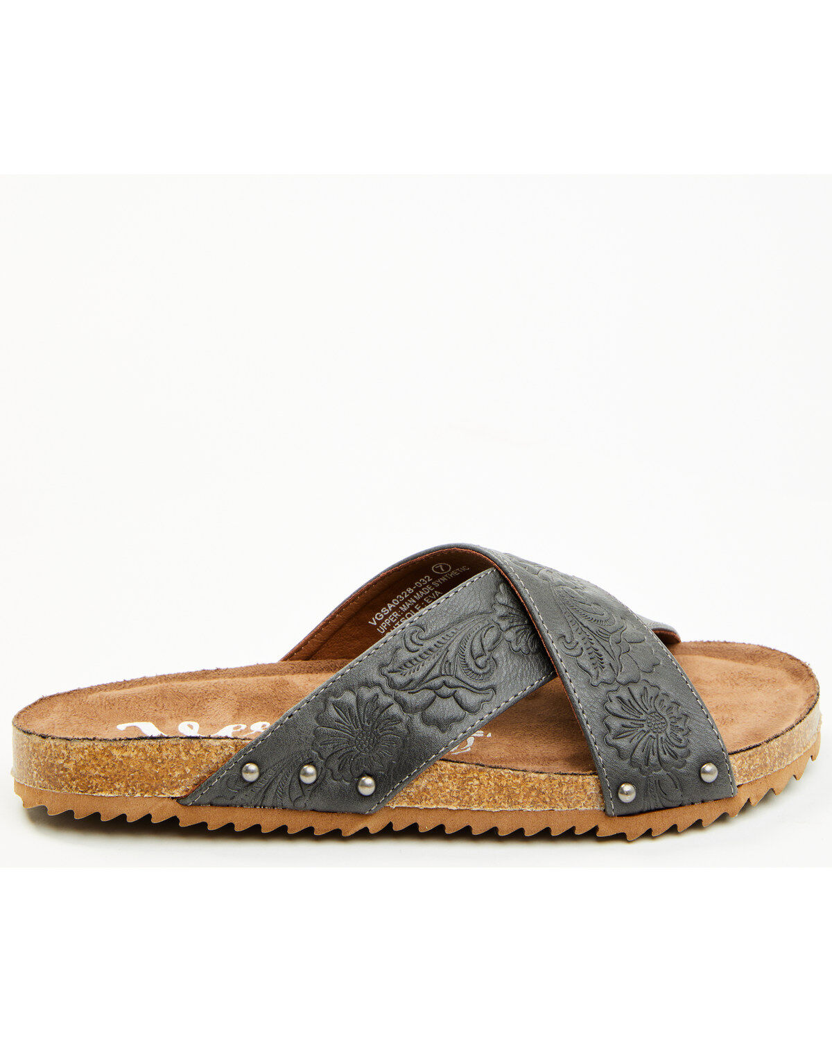 Image #2 - Very G Women's Jaycee Sandals, Grey, hi-res