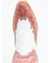 Image #6 - Circle G Women's Wingtip Overlay Western Boots - Snip Toe, Pink, hi-res