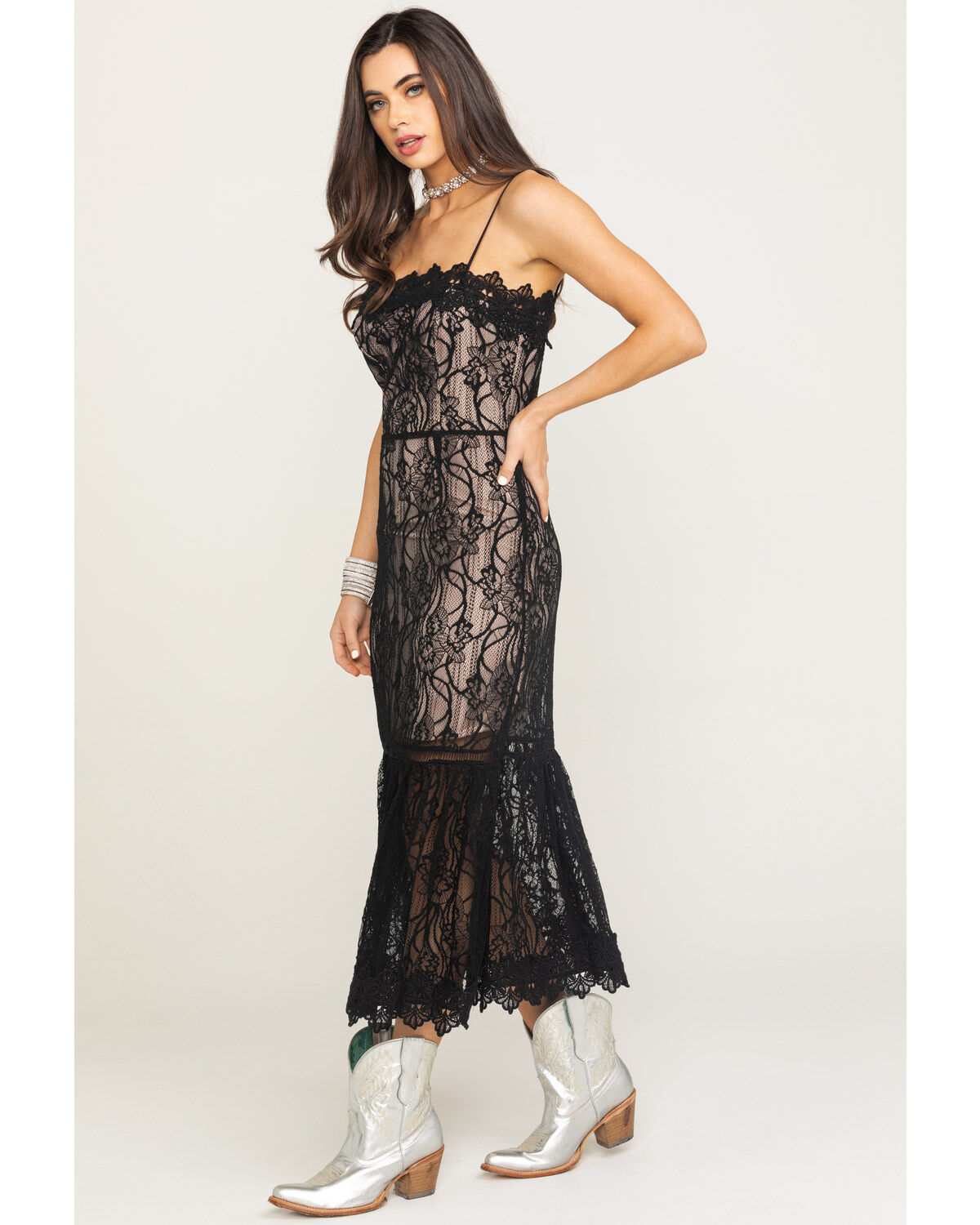 pink ruffle maternity dress