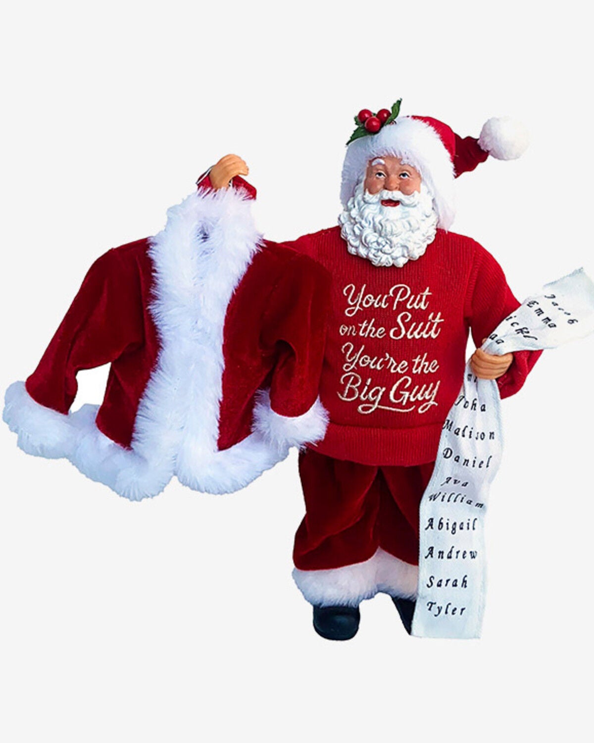 Santa's Workshop 12" The Suit Clause Figurine, Red, hi-res