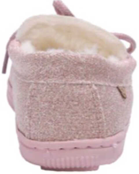 Image #5 - Lamo Footwear Girls' Casual Slippers - Moc Toe , Pink, hi-res