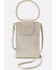 Hobo Women's Sheila Pearled Silver Crossbody, Silver, hi-res