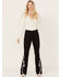 Image #2 - Idyllwind Women's Grove Western Pieced High Rise Gypsy Stretch Bootcut Jeans, Black, hi-res