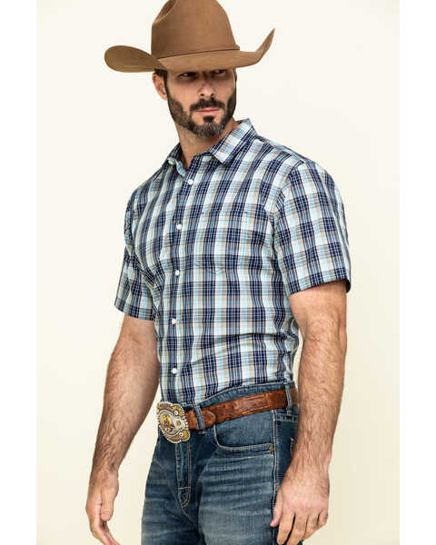 Image #3 - Gibson Men's Honky Tonk Plaid Short Sleeve Western Shirt , , hi-res