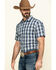 Image #3 - Gibson Men's Honky Tonk Plaid Short Sleeve Western Shirt , , hi-res