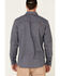 Image #4 - Hawx Men's Greyline Solid Stretch Herringbone Long Sleeve Work Shirt, Navy, hi-res