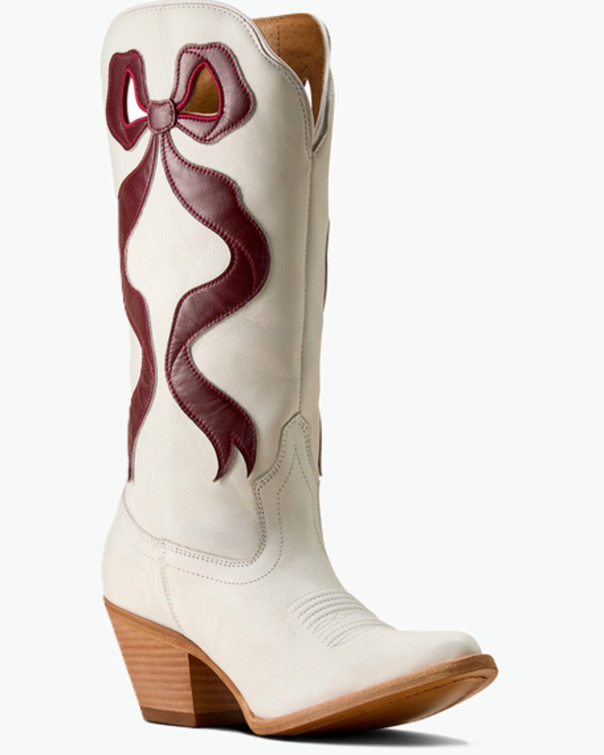 Ariat Women's Beaux Western Boots - Round Toe, White, hi-res