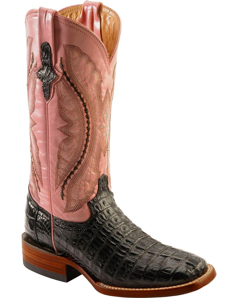 Ferrini Women's Hornback Caiman Crocodile Western Boots Boot Barn