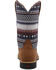 Image #5 - Hooey Twisted X Kids' Serape Stripe Western Boot - Square Toe, Brown, hi-res